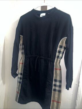 Burberry Black Crewneck Sweatshirt with Interior Logo Label